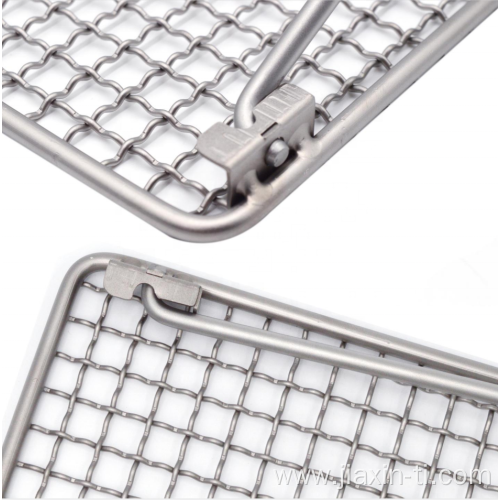 Titanium BBQ Grate with Leg Folding Barbecue Grill